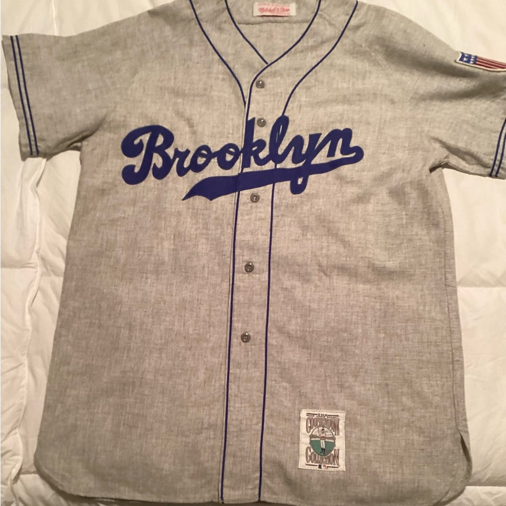 VINTAGE BROOKLYN DODGERS MITCHELL & NESS #4 Cooperstown collection Jersey